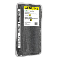 GermGuardian - Filtres à charbon de rechange authentiques pour purificateurs d'air de 34 cm (13,5 pouces) - Lot de 4-Les filtres de remplacement au charbon en pack de 4 sont conçus pour lutter efficacement contre les odeurs indésirables, les polluants nocifs et capturer les grosses fibres et particules.