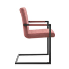 Modway - Savoy Performance Velvet Chaises de salle à manger Ensemble de 2 - Rose poussiéreuse-Assemblée requise