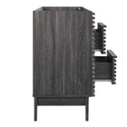 Modway - Render 48" Meuble de toilette de salle de bain compatible double lavabo (non inclus) - Charbon de bois-8