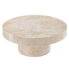 Modway - Alora Intérieur - Terrasse extérieure Rond de béton Table basse - Honey Onyx-7
