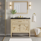 Modway - Elysian 36" Vanette de salle de bain - Burl noir-Trous centraux de 8"