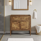 Modway - Elysian 36" Armoire de toilette de salle de bain (lavabo non inclus) - Brown-Assemblée requise