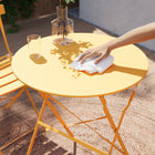 Lausaint - Ensemble de bistro pliable trois pièces - Jaune-9