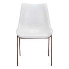Zuo - Magnus Chaise de salle à manger - Blanc/Noyer - Ensemble de 2-Confort moelleux et matériaux durables