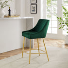 Modway - Discern Performance Velvet Tabouret de comptoir - Vert-Revêtement en velours de performance