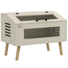 PawHut - Terrarium pour reptiles 29 gallons, aquarium pour reptiles avec fenêtres de ventilation-Contient 29 gal (111 L), idéal pour les lézards, grenouilles cornues, serpents, caméléons, hamsters, gerbilles et autres reptiles 