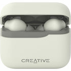 Creative Labs - Écouteurs sans fil Zen Air Plus 51EF1100AA000 - Blanc-L'autonomie de la batterie offre jusqu'à 8 heures de lecture sur une seule charge et un total de jusqu'à 32 heures avec l'étui de chargement