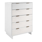 Manhattan Comfort - Granville commode haute moderne 37,8" - blanc-Assemblage à domicile requis Tout le matériel inclus