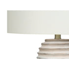 Monarch Specialties - Luminaire - 28 po H Lampe De Table - Résine Crème - Abat-Jour Ivoire / Crème - Transitionnel-Dimensions assemblées : 16 po L x 16 po P x 28 po H . base : 7 po L x 7 po P x 15 po H . abat-jour : 16 po L x 16 po P x 11,5 po H