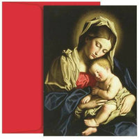 JAM Paper - Ensemble de cartes de Noël - Enfant au repos et Madonna - paquet de 18-Couleur : Enfant au repos et motif Madonna