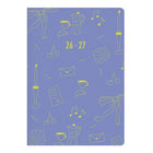 Letts - Agenda Académique Hebdomadaire D’Août À Juillet - 8 1/4 po H x 5 7/8 po l - Motif Joys - Multilingue-Vue hebdomadaire non lignée