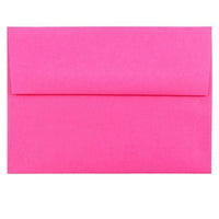 JAM Paper - Enveloppes d'invitation colorées A6 - 4,75 x 6,5 - rose ultra fuchsia - Paquet de 50-Nos enveloppes sont fabriquées à partir de 30 % de papier recyclé de 24 lb et comportent une fermeture en gomme à rabat droit avec une finition lisse