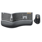 ProtoArc - Combinaison clavier-souris ergonomique Plus-Conception ergonomique pleine grandeur : Le clavier ergonomique sans fil se caractérise par une disposition pleine grandeur nature, un design à cadres courbés et divisés, ce qui aide à positionner votre poignet et votre avant-bras dans une posture plus naturelle et détendue