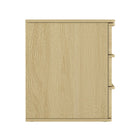 Manhattan Comfort - Table de nuit moderne Molly 26" - Chêne naturel-Parfait pour le rangement de chevet, les lampes ou les objets de décoration