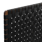 Modway - Sparta Tissage Cuir végane Tête de lit jumelée, Noir noyer-Assemblée requise