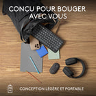 Logitech - Pebble Keys 2 K380s clavier sans fil Bluetooth multidispositif, raccourcis personnalisables, fin et portable - Graphite-Compatible avec les ordinateurs portables MacBook Neo : connexion Bluetooth instantanée, compatibilité parfaite et couleurs assorties