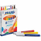 Prang - Marqueurs artistiques lavables Master Pack - Pointe ogive - Couleurs assorties - Ensemble de 8-Apportez de la précision et ajoutez des détails à vos dessins, chaque fois que vous esquissez ou illustrez
