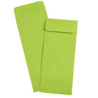 JAM Paper Enveloppes ouvertes de teinte claire avec fermeture gommée, 4 1/8 x 9 1/2 po, vert lime, 1000/paquet-Matériau : Papier