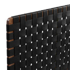 Modway - Sparta Tissage Cuir végane Tête de lit King, Noir noyer-Assemblée requise
