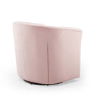 Modway - Prospect Touffe Performance Velvet Fauteuil pivotant - Rose-Aucune assemblée requise
