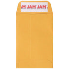 Jam Paper - Enveloppes commerciales n° 4 pour pièces de monnaie avec fermeture autocollante, 3 po H x 4 1/2 po l, Kraft brun Manille, Paquet de 100-Couleur : Kraft Manille marron
