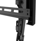 Kanto - Support mural inclinable pour téléviseur portrait à profil bas - Noir-Plaque murale double de 22,4 po (57 cm) peut accueillir des montants espacés jusqu'à 16 po