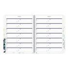Blueline - 2027 agenda mensuel 14 mois avec reliure à double spirale – 11 po x 8 1/2 po – floral dramatique-100 % de papier recyclé post-consommation