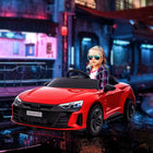 Aosom - voiture électrique pour enfants 12v 3,1 mph avec télécommande - rouge-Boutons séparés pour le klaxon et la musique sur le volant pour un son fort et clair 