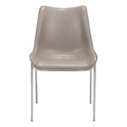 Zuo - Magnus Chaise de salle à manger - Brun/Argent - Ensemble de 2-Confort moelleux et rembourrage durable