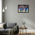 2025 Oilers Celebration 2025 Playoffs - Toile encadree - 31" x 22"-Prêt à accrocher - livré entièrement assemblé
