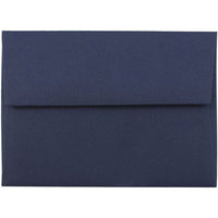 JAM Paper - Enveloppes d'invitation A1 4 barres - 3,625 x 5,125 - bleu marine - Paquet de 50-Fabriqué à partir de papier de 28 lb de haute qualité et doté d'une fermeture en gomme
