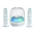 Harman Kardon - SoundSticks 5 Enceinte Bluetooth 2.1 canaux avec HDMI - Blanc-Connexion de plusieurs enceintes par Auracast