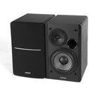 Edifier - R1280DB Enceintes de bibliothèque alimentées Bluetooth au design classique et au son moderne - Noir-Réglez le volume et basculez les entrées du bout des doigts à partir de la télécommande. Contrôle des graves et des aigus situé sur le côté du haut-parleur principal