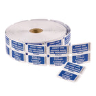 Rouleaux de billets « Admit One » avec coupon, rouleau double – Bilingue – Bleu – 1 000/Roll-1 000 billets avec coupons