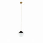 Modway - Stellar 1-Lumière Lumière suspendue - Laiton satin opale-Pendentif moderne à une lumière