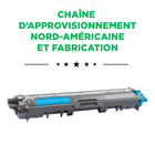 CIG - Cartouche de toner Brother TN221C remise à neuf - rendement standard - cyan- Garantie de 2 ans avec garantie de performance à 100 %