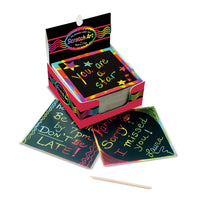 Melissa and Doug - Mini carnet d’art à gratter, 250/paquet (LCI5945)-Offert au format de distributeur de bureau