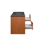 Modway - Scenic Fixation murale de 48" Vanette de salle de bain - Cerise noire-Assemblée requise