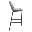Zuo - Byron Tabouret de bar - Gris-Dimensions: 22,2 po L x 20,9 po L x 43,1 po H