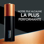 Duracell - Optimum Piles Alcaline AA  - paquet de 8-Emballage refermable : les piles Duracell Optimum sont offertes dans un emballage refermable qui permet un accès et un rangement faciles et rapides