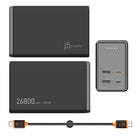 j5Create - Banque d'alimentation 26 800 mAh PD 100 W à 4 ports - Noir-Chargez vos appareils à une vitesse incroyable avec jusqu'à 100 W de puissance