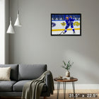 Steven Stamkos Tampa Bay Lightning Action sur toile - Toile encadree - 31" x 22"-Prêt à accrocher - livré entièrement assemblé