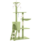 PawHut - Arbre à chat 53 po avec condo, grand centre d’activités pour chaton - vert-Centre d'activités polyvalent avec condo pour chat, perchoir, échelle, hamac pour un divertissement sans fin 