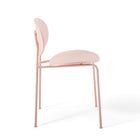 Modway - Palette Fauteuil d’appoint de salle à manger Ensemble de 2 - Rose-Rangement facile