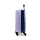 Reebok - Valise de cabine à coque rigide 21.50po Double Dribble - Lilas-Système d’extension à fermeture éclair offrant 20 % d’espace de rangement supplémentaire