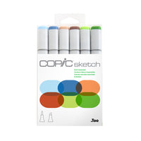 Copic - Sketch marqueurs à encre à double pointe - Earth Essentials - lot de 6-cohérence et qualité des couleurs