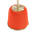 Manhattan Comfort - Ensemble de 3 tables : table basse et tables d’appoint Anderson modernes, revêtement similicuir orange-Garantie limitée du fabricant de 30 jours