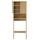 Modway - Render Par-dessus les toilettes Armoire de rangement de salle de bain in Chêne-8