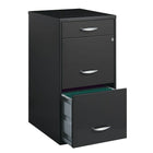 Office Designs – Classeur vertical à profondeur de 18 po - 3 tiroirs - Noir-Serrure à noyau interchangeable pour plus de sécurité