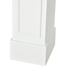 HOMCOM - Manteau de foyer 29 po pour entourage de foyer, blanc-Matériau : MDF  